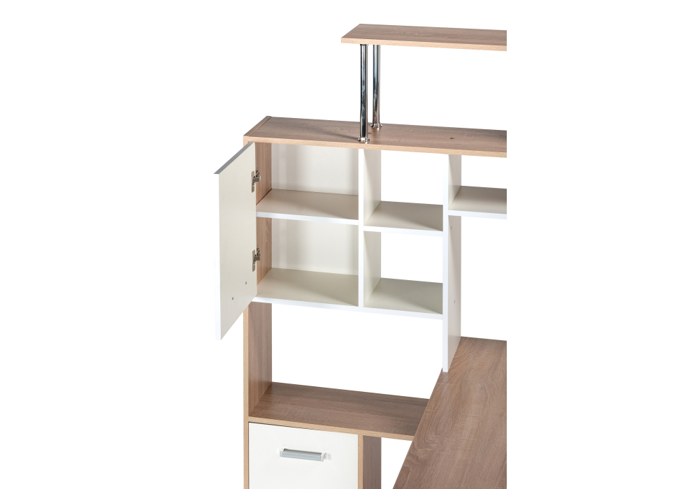 фото компьютерный стол woodville кс15 левый дуб сонома 328695 | 220svet.ru