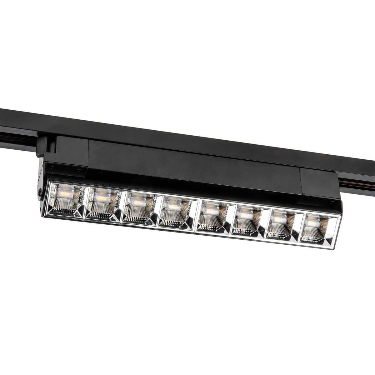 фото трековый светодиодный светильник uniel ulb-q283 20w/4000k black ul-00010126 | 220svet.ru