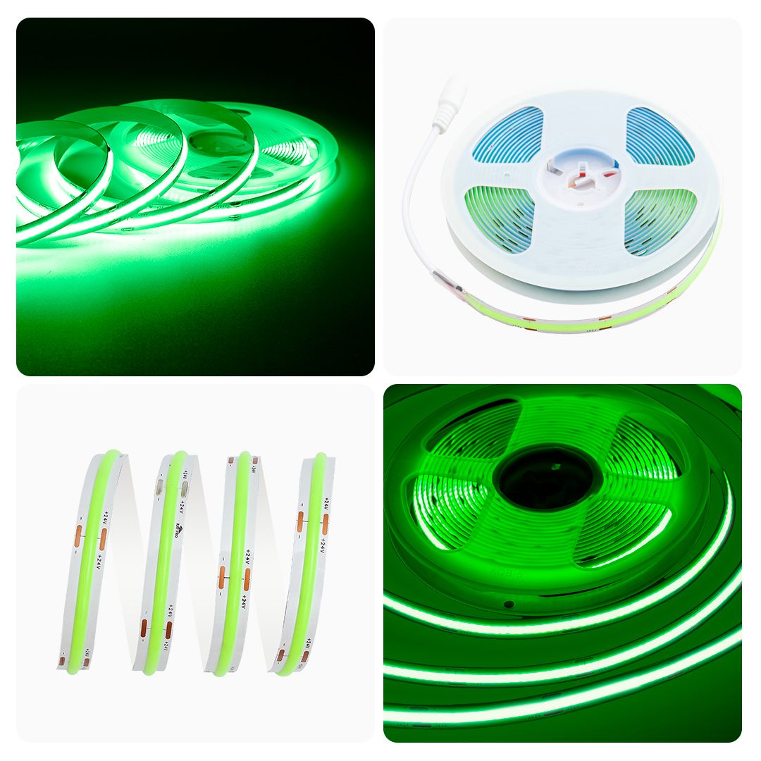 фото лента apeyron 14w/m 512led/m cob зеленый 5m 218оо | 220svet.ru