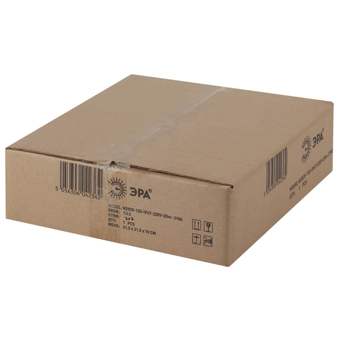 фото гибкий неон эра 2835smd теплый белый 20m n2835-120-ip67-220v-20m-2700 б0043074 | 220svet.ru