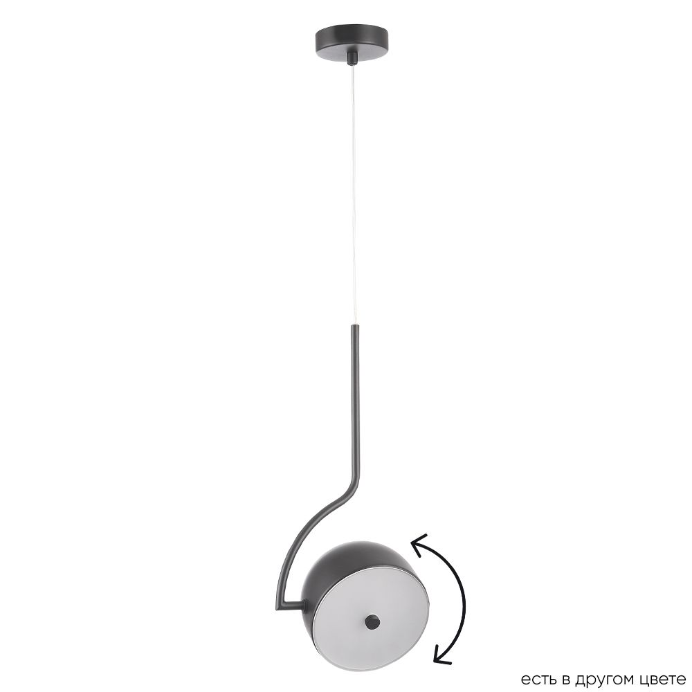 фото подвесной светодиодный светильник crystal lux correcto sp9w led black | 220svet.ru