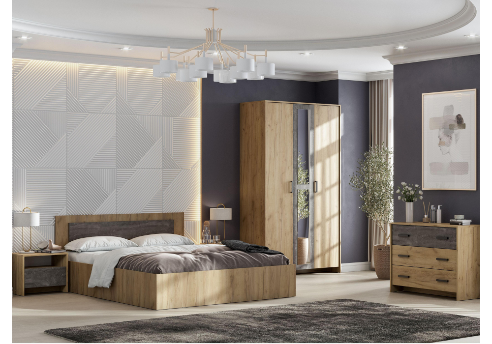 фото шкафы woodville taika дуб золотой / камень темный 512928 | 220svet.ru