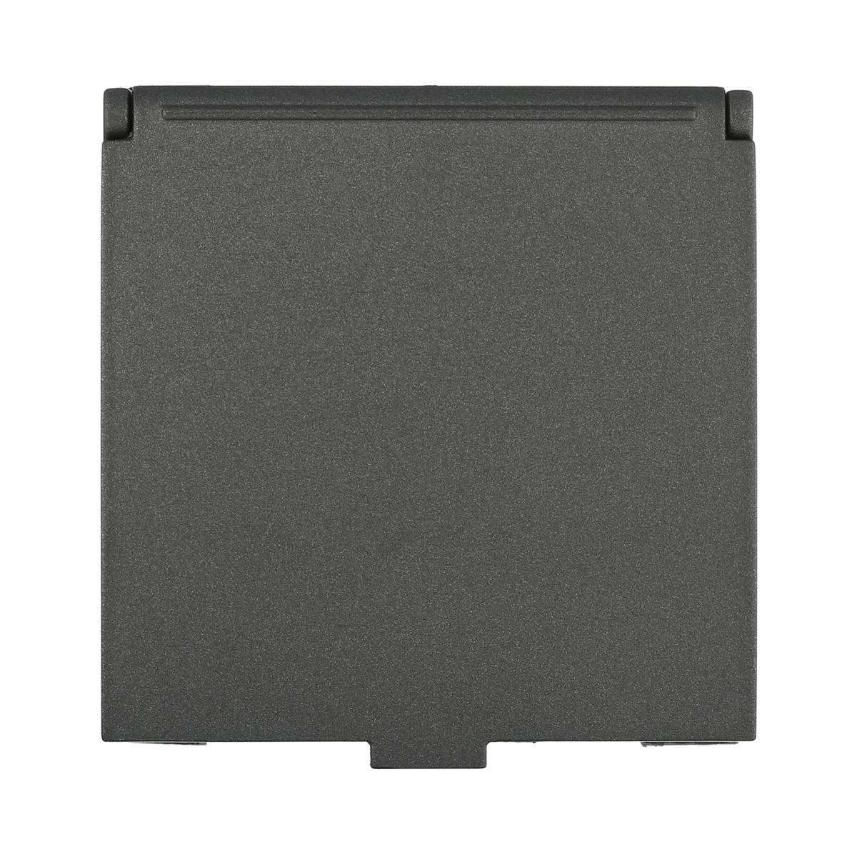 фото розетка lk studio с з/к, шторками и крышкой (черный бархат) lk45 851508-1 | 220svet.ru