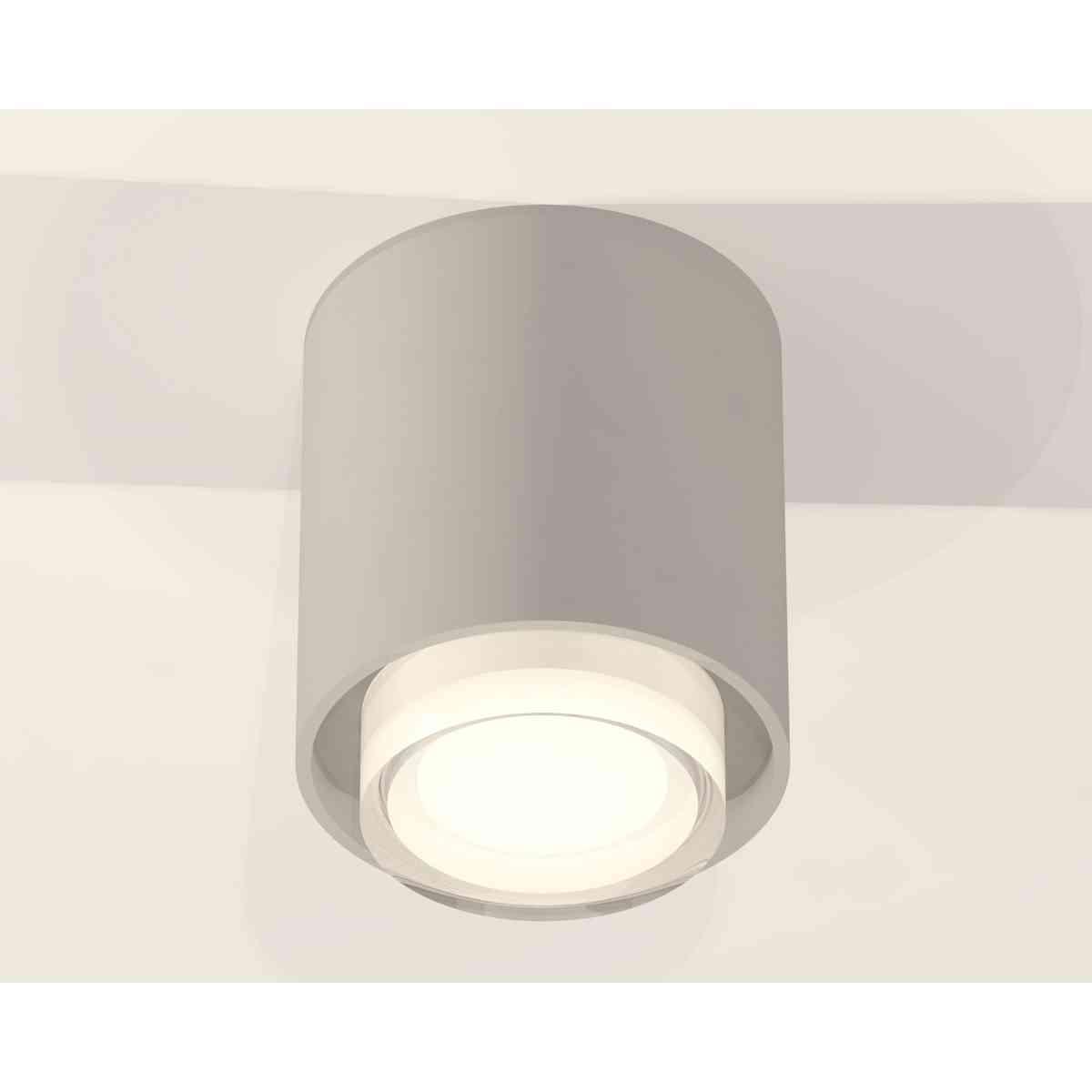 фото комплект накладного светильника ambrella light techno spot xs7724015 sgr/fr серый песок/белый матовый (c7724, n7165) | 220svet.ru