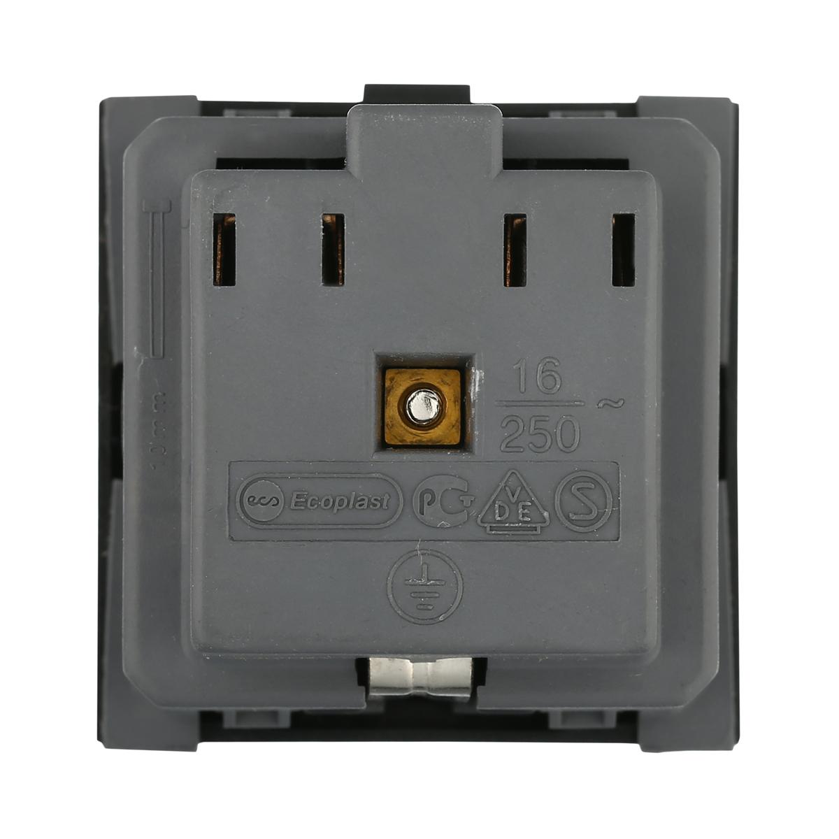 фото розетка lk studio с з/к, шторками и крышкой (черный бархат) lk45 851508-1 | 220svet.ru