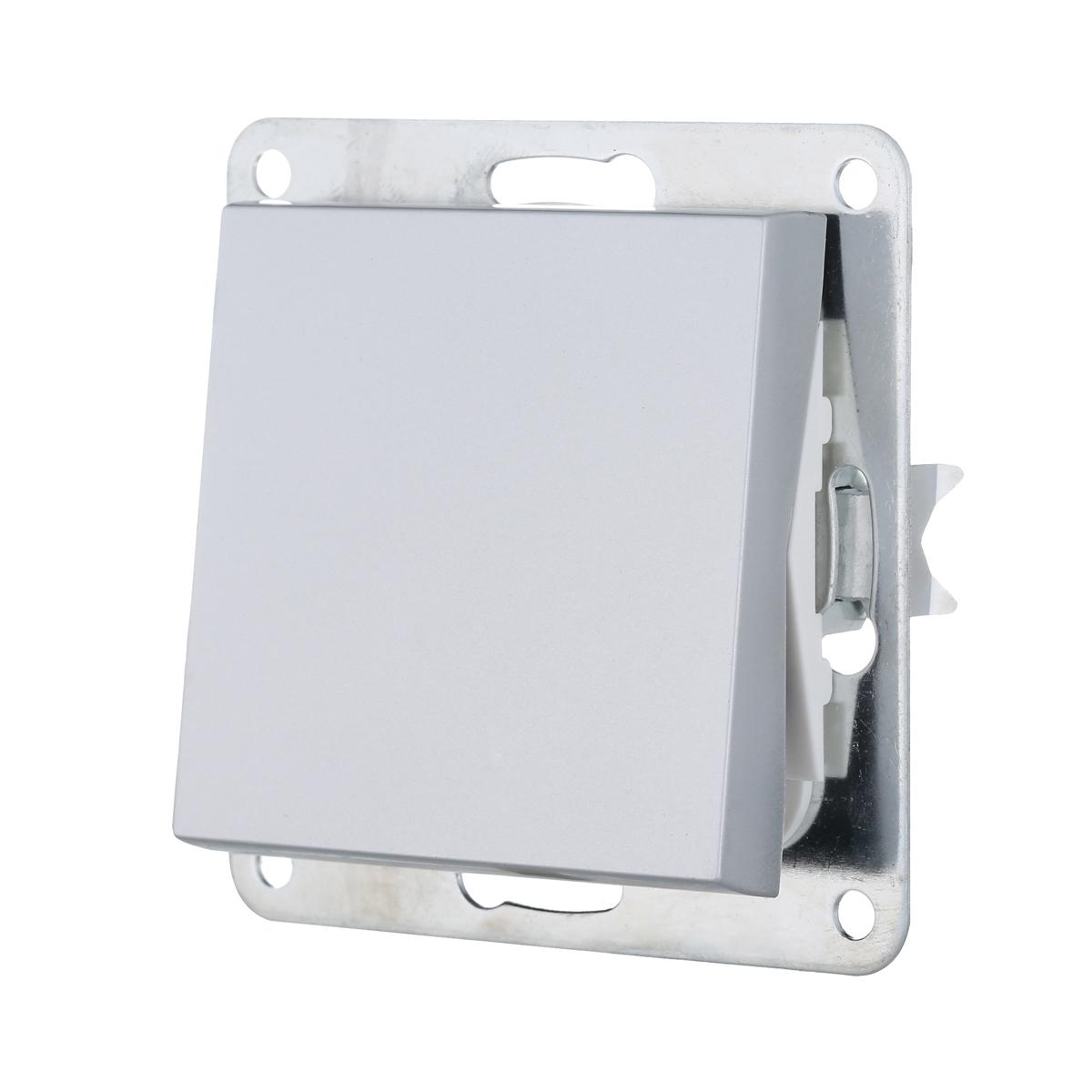 фото переключатель lk studio 1-кл., перекрестный (схема 7) 16 a, 250 b (серебристый металлик) lk80 840603-1 | 220svet.ru