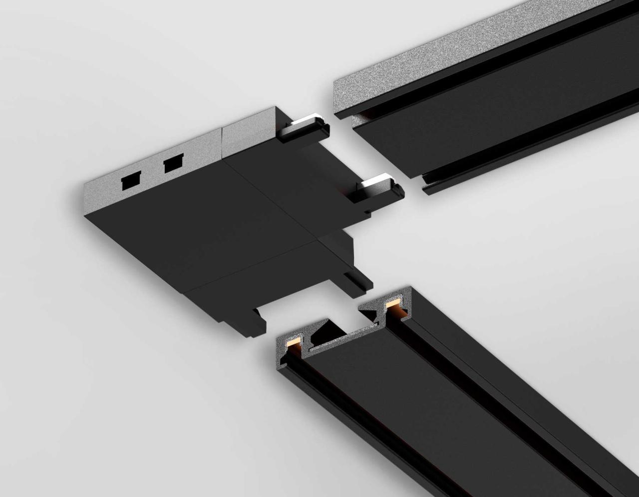 фото коннектор l-образный ambrella light track system magnetic ultra slim gv1116 | 220svet.ru