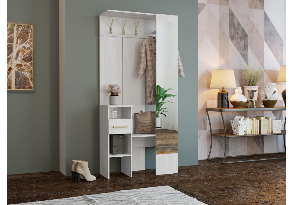 фото прихожая woodville рогес анкор светлый 602818 | 220svet.ru