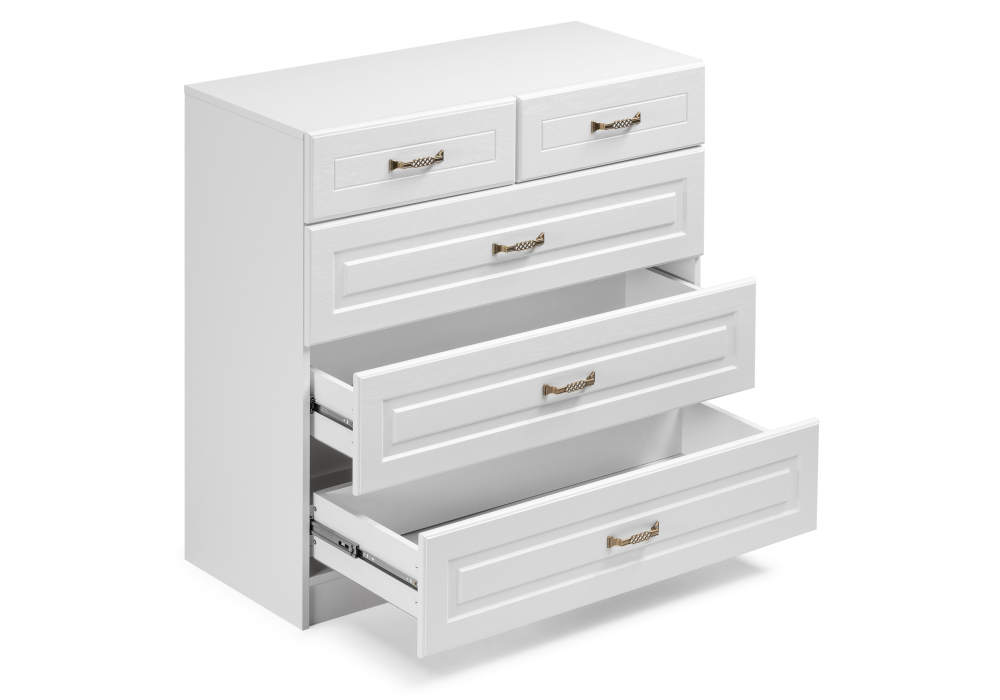 фото комод woodville ливерпуль белый / ясень ваниль 494543 | 220svet.ru