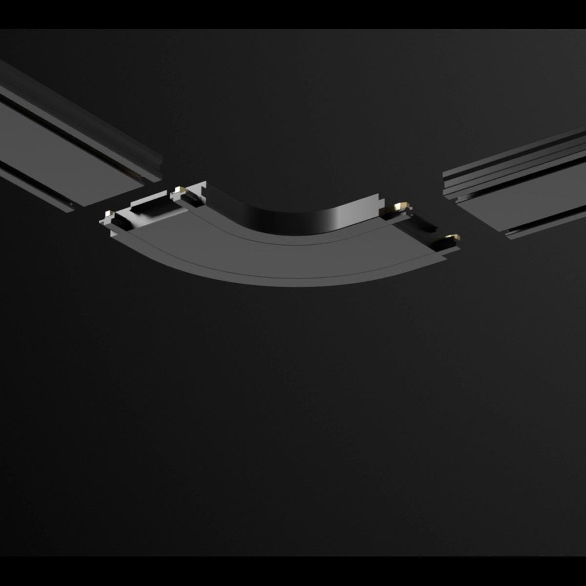 фото соединитель l-образный скругленный с токопроводом novotech shino smal 135208 | 220svet.ru