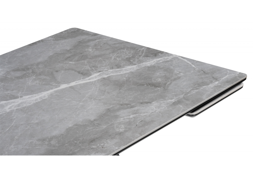 фото керамический стол раскладной woodville дарвин 160(220)х89 серый мрамор  625987 | 220svet.ru
