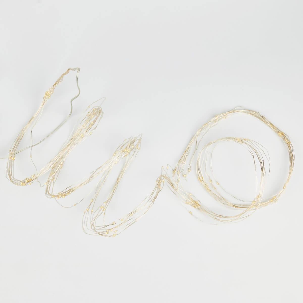 фото светодиодная гирлянда uniel uld-e0200-200/stb/3aa warm white ip44 ul-00008667 | 220svet.ru