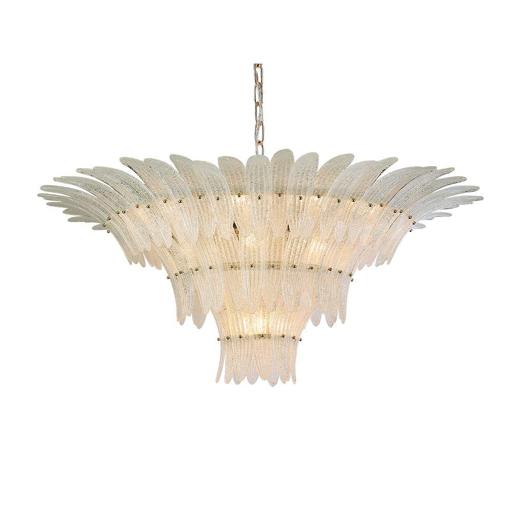 фото подвесная люстра newport victoria 8821/c gold white м0070238 | 220svet.ru