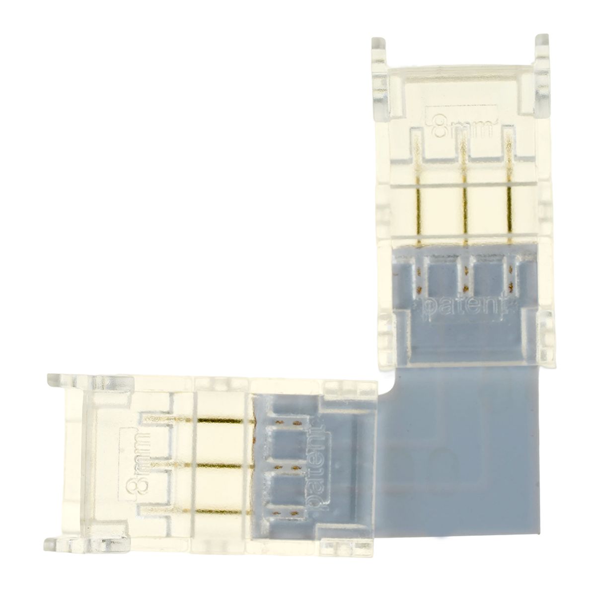 фото соединитель угловой 10мм для ленты cct smd ленты шириной 8 мм feron ld172 52003 | 220svet.ru