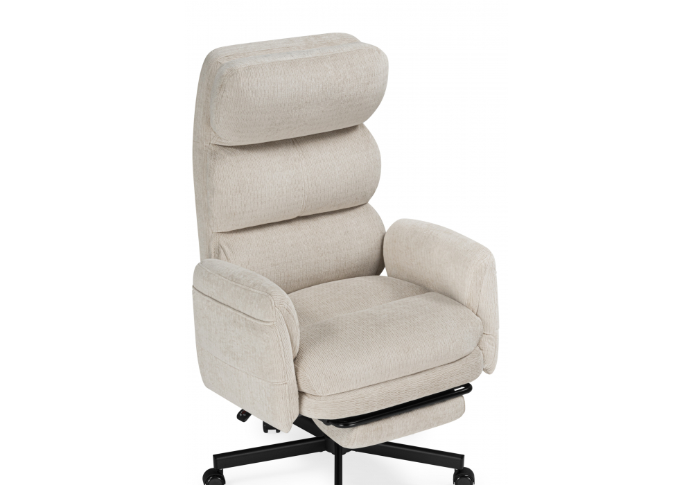 фото офисное кресло woodville restore бежевый / черный 15946 | 220svet.ru