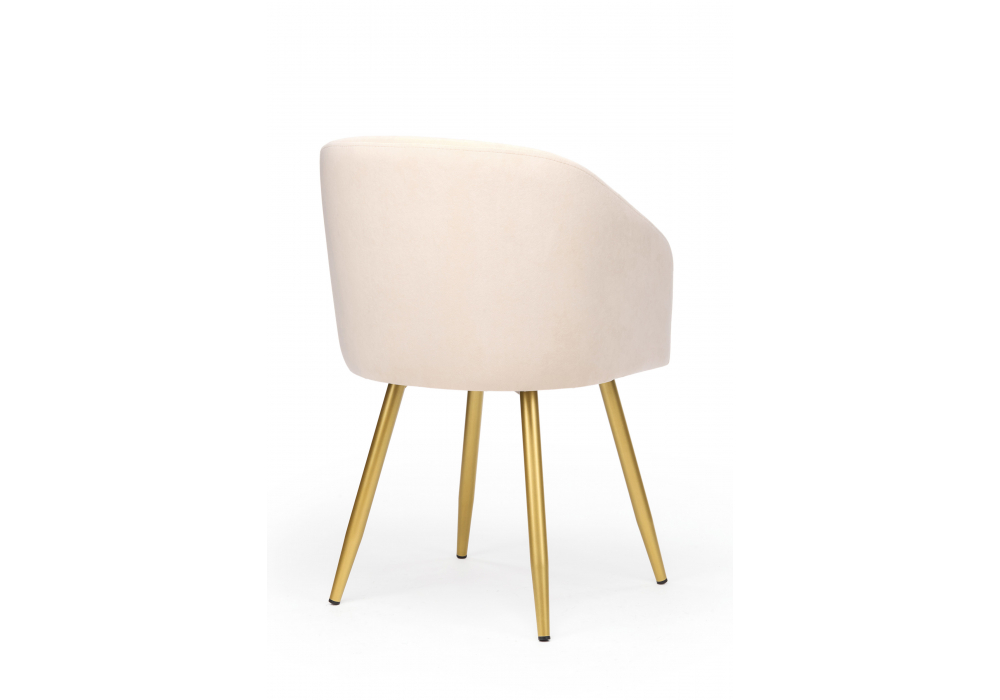 фото стул на металлокаркасе woodville монер бежевый (glory 03) / золотой 632629 | 220svet.ru