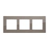 Миниатюра фото рамка lk studio 3-постовая, натуральное стекло (серо-коричневый) lk80 844319-1 | 220svet.ru