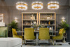 Миниатюра фото стул велюр оливковый/матовое garda decor 76ar-6210gold-olv | 220svet.ru