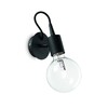 Миниатюра фото бра ideal lux edison ap1 nero | 220svet.ru