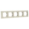 Миниатюра фото рамка 5-постовая mono electric larissa крем 103-171700-164 | 220svet.ru