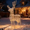 Миниатюра фото светодиодная фигура "световой олень" 1,6м тепло-белый 24в, ip65 ltc lc-13161 | 220svet.ru