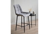 Миниатюра фото барный стул woodville челси светло-серый / черный 632541 | 220svet.ru