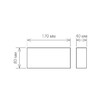 Миниатюра фото уличный настенный светодиодный светильник elektrostandard 1551 techno led twinky trio a038417 | 220svet.ru
