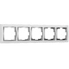 Миниатюра фото рамка из поликарбоната на 5 постов werkel snabb белый w0051901 белый/хром | 220svet.ru