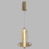 Миниатюра фото подвесной светодиодный светильник crystal lux quasar sp10w led amber | 220svet.ru