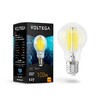 Миниатюра фото лампа светодиодная филаментная voltega e27 10w 2800к прозрачная vg10-а1e27warm10w-f 7102 | 220svet.ru