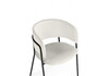 Миниатюра фото стул на металлокаркасе woodville осло белый (milk) / черный 674672 | 220svet.ru