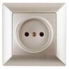 Миниатюра фото розетка эра intro solo 2p 16a 250v шампань 4-201-04 б0043308 | 220svet.ru