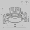 Миниатюра фото встраиваемый светодиодный светильник maytoni round dl058-7w3k-trs-w | 220svet.ru