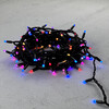Миниатюра фото гирлянда нить с колпачком 15м разноцветная 220в, 100 led, провод черный каучук, ip65 ltc aug100cap-21-1eprgb | 220svet.ru