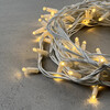 Миниатюра фото гирлянда нить 10м тепло-белая 24в, 75 led, провод белый каучук, ip65 ltc ll75-8-1ww | 220svet.ru