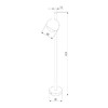 Миниатюра фото уличный светодиодный светильник elektrostandard ball 35143/f a057633 | 220svet.ru