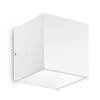 Миниатюра фото уличный настенный светодиодный светильник ideal lux rubik ap1 bianco 4000k | 220svet.ru