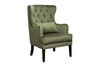 Миниатюра фото кресло велюр зеленый с подушкой garda decor rimini-colt008 | 220svet.ru