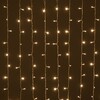 Миниатюра фото гирлянда занавес облегченный 2 x 1 м тепло-белый 220в, 200 led, провод прозрачный пвх, ip54 ltc pcl200not-10-2ww | 220svet.ru