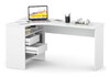 Миниатюра фото письменный стол левый woodville спм-25 белый 445864 | 220svet.ru