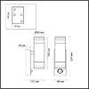 Миниатюра фото уличный настенный светильник odeon light motto 6605/2w | 220svet.ru