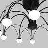 Миниатюра фото потолочная светодиодная люстра eurosvet ragno 90035/10 led черный | 220svet.ru