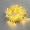 Миниатюра фото гирлянда нить 10м золотой с мерцанием 24в, 100 led, провод прозрачный пвх, ip54 ltc pst100bl-10-1gl | 220svet.ru