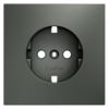 Миниатюра фото накладка для розетки с заземлением voltum s70 vls000606 (титан) | 220svet.ru