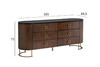 Миниатюра фото комод коричневый garda decor 40ad-00100 | 220svet.ru