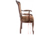 Миниатюра фото стул деревянный руджеро с мягкими подлокотниками орех / шоколад | 220svet.ru