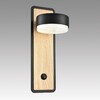 Миниатюра фото бра lumion leland 8264/1w черный/дерево | 220svet.ru