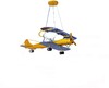 Миниатюра фото подвесная люстра самолет "желтый планер" | 220svet.ru