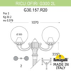 Миниатюра фото садово-парковый фонарь fumagalli ricu ofir/g300 2l g30.157.r20.axe27 | 220svet.ru