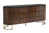 Миниатюра фото комод коричневый garda decor 40ad-00100 | 220svet.ru
